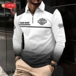 Harley Davidson Long Sleeve Polo Shirt New Design 2025 CALSPL000005